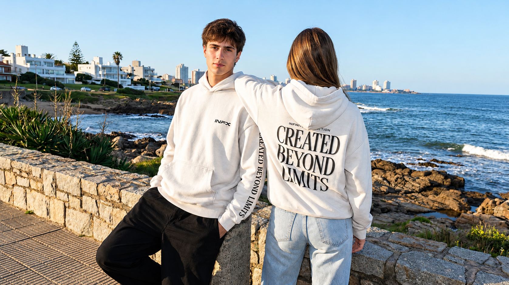 Dos modelos INFX en un entorno urbano de Montevideo